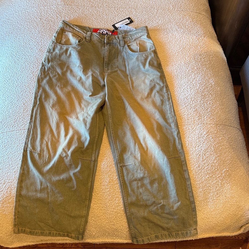 Jaded London Olive Cargo Pants